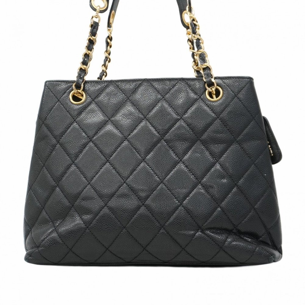 CHANEL Black Caviar Leather Tote Bag - Picture 14 of 15